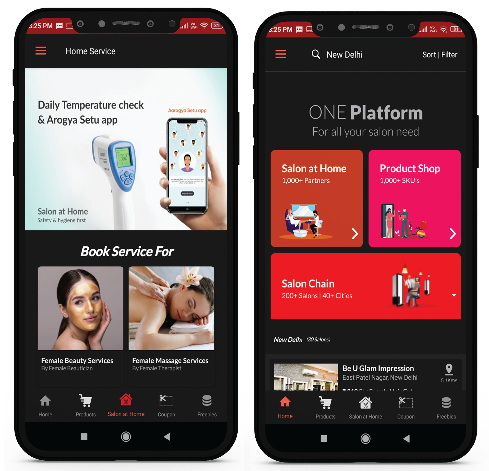 Be U Salons Hair Deals In Delh